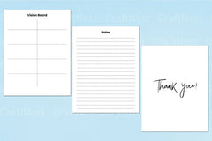 Vision Board Planner Template Canva - CraftNest - Digital Crafting and Art