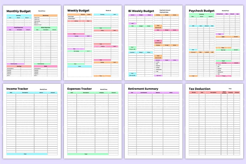 Financial Management Tracker Tool - CraftNest - Digital Crafting and Art