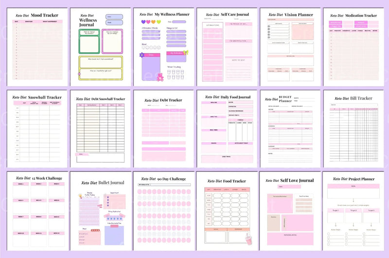 Keto Diet Planner for Effective Weight Loss - CraftNest - Digital Crafting and Art