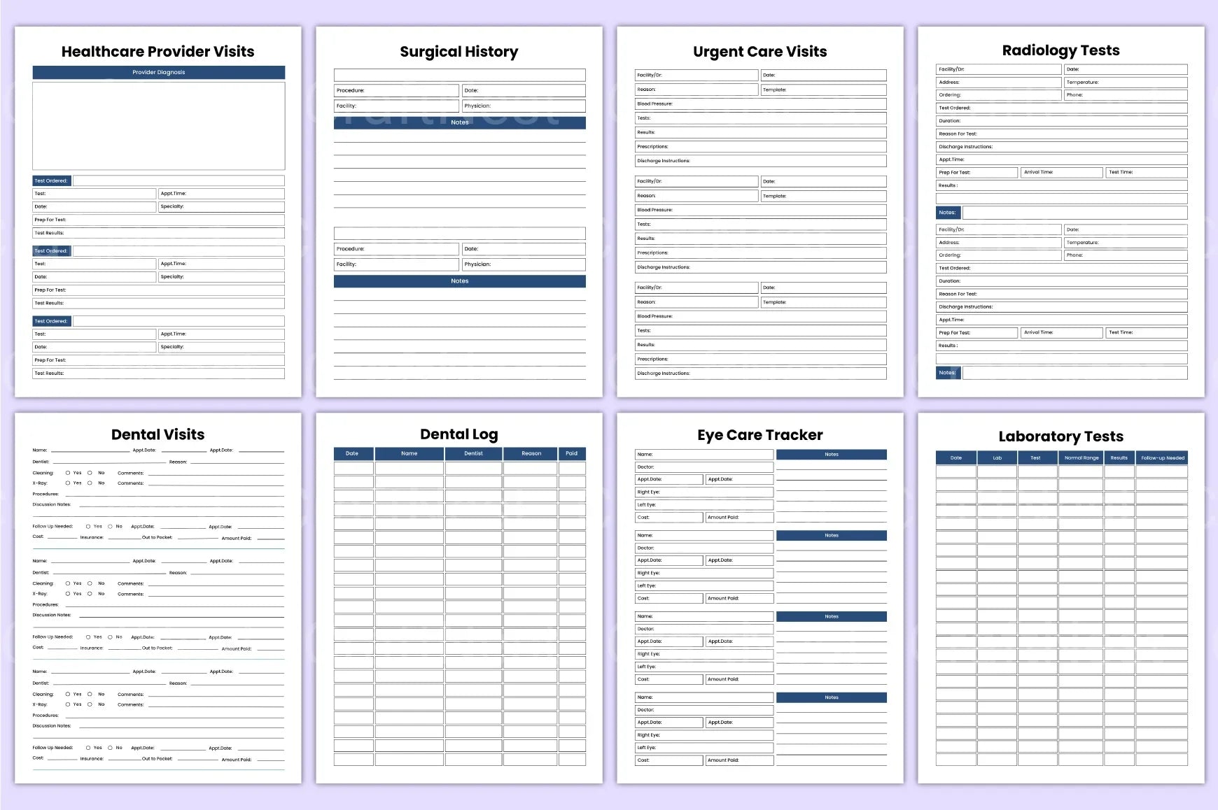 Comprehensive Medical Workbook - CraftNest - Digital Crafting and Art