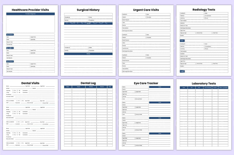 Comprehensive Medical Workbook - CraftNest - Digital Crafting and Art