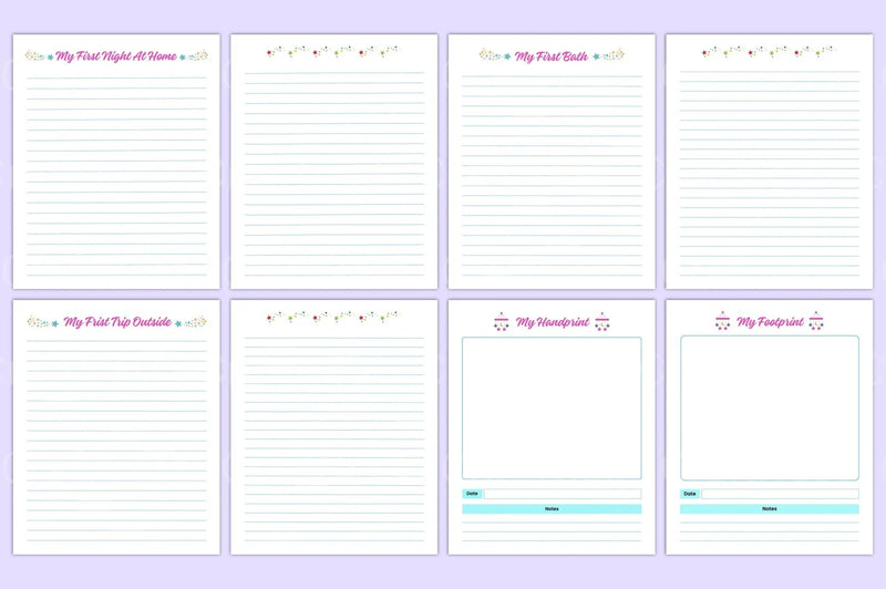 Baby Memory Book: First Year Keepsake - CraftNest - Digital Crafting and Art