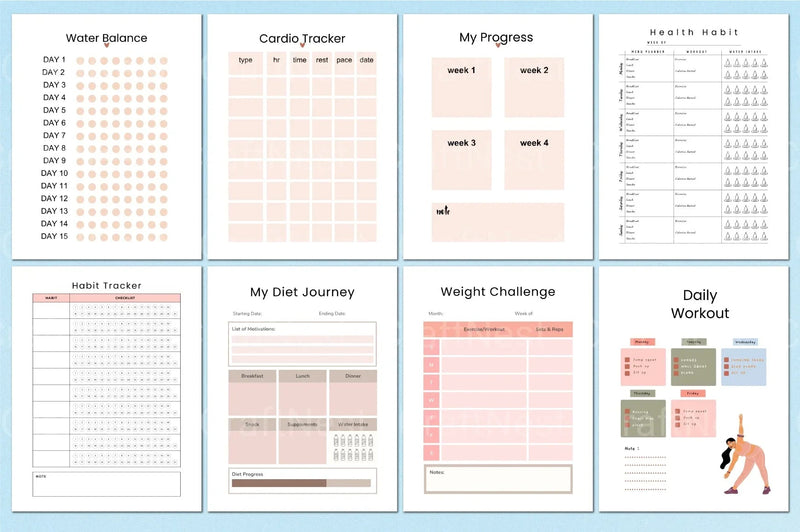 Fitness Meal Planner Guide - CraftNest - Digital Crafting and Art
