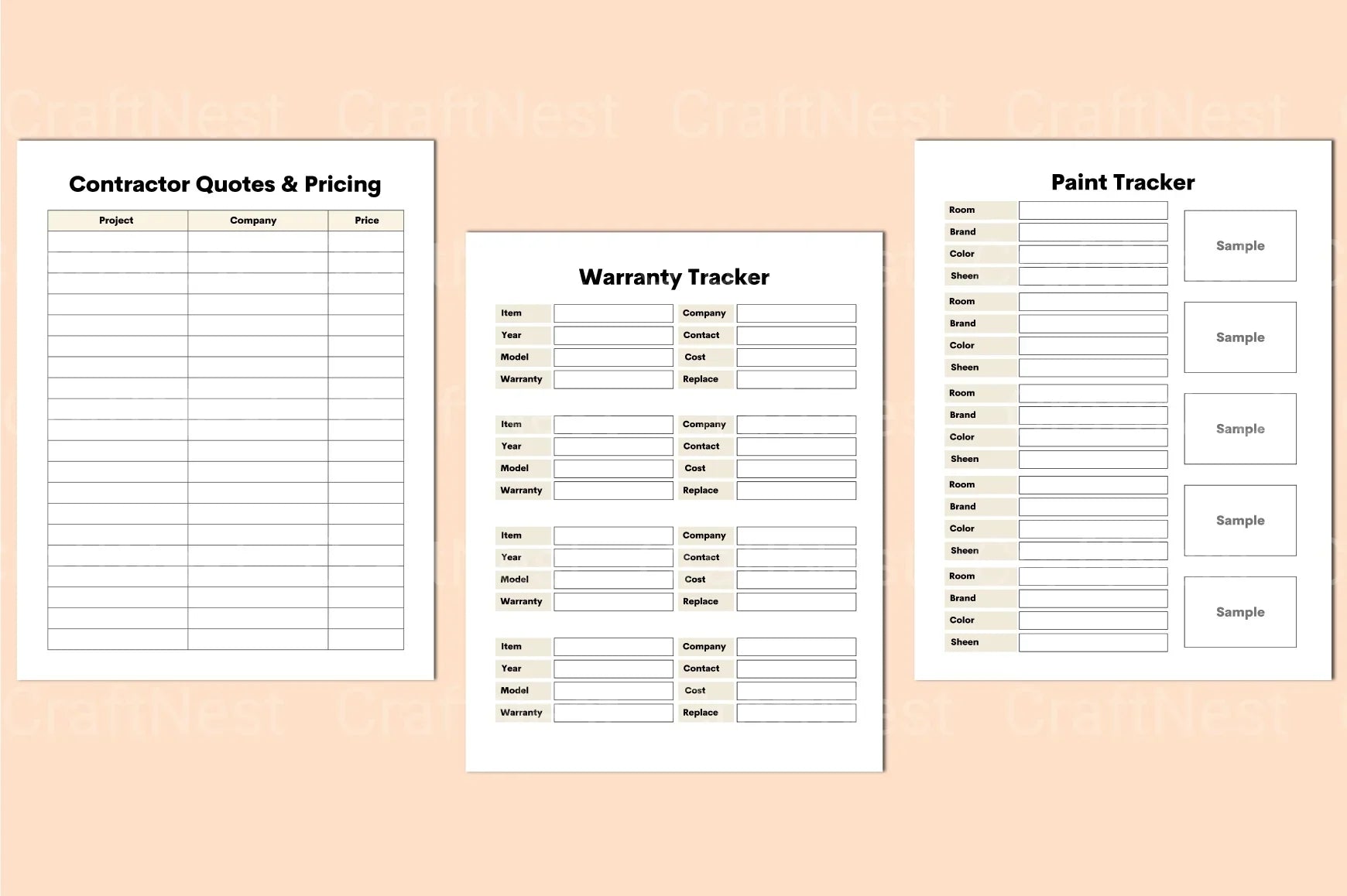 Home Renovation Planner Guide - CraftNest - Digital Crafting and Art