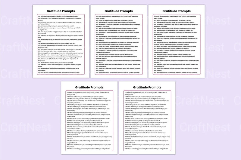 350 Gratitude Prompts for Daily Reflection - CraftNest - Digital Crafting and Art