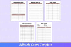 Online Business Planner Canva Template - CraftNest - Digital Crafting and Art