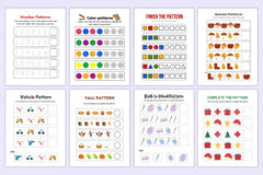 Kindergarten Pattern Workbook for Early Learning - CraftNest - Digital Crafting and Art
