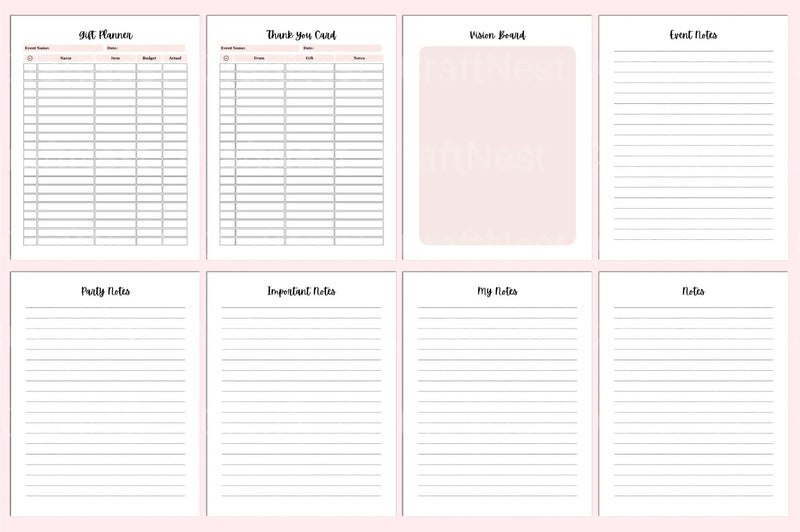 Event Party Planner - CraftNest - Digital Crafting and Art