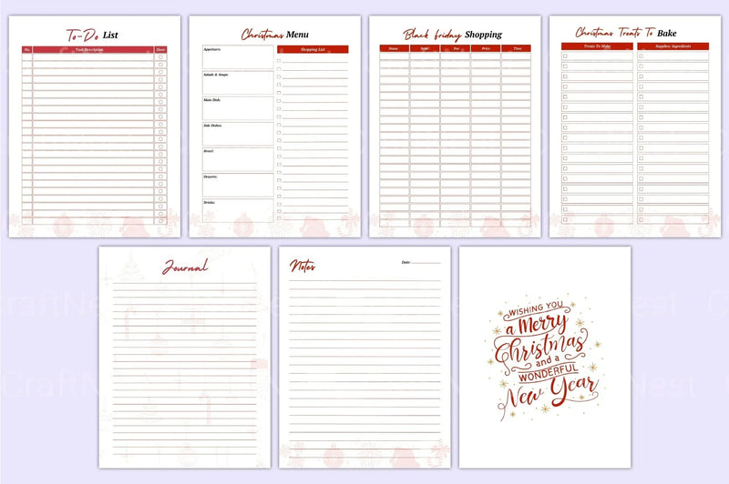 Christmas Planner Guide - CraftNest - Digital Crafting and Art