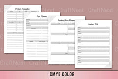 Small Business Planner Template - CraftNest - Digital Crafting and Art