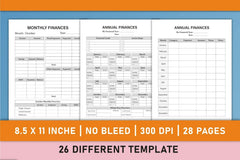 Finance Planner from 100 Planner - CraftNest - Digital Crafting and Art
