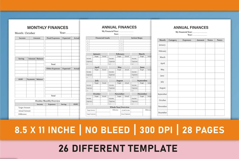 Finance Planner from 100 Planner - CraftNest - Digital Crafting and Art