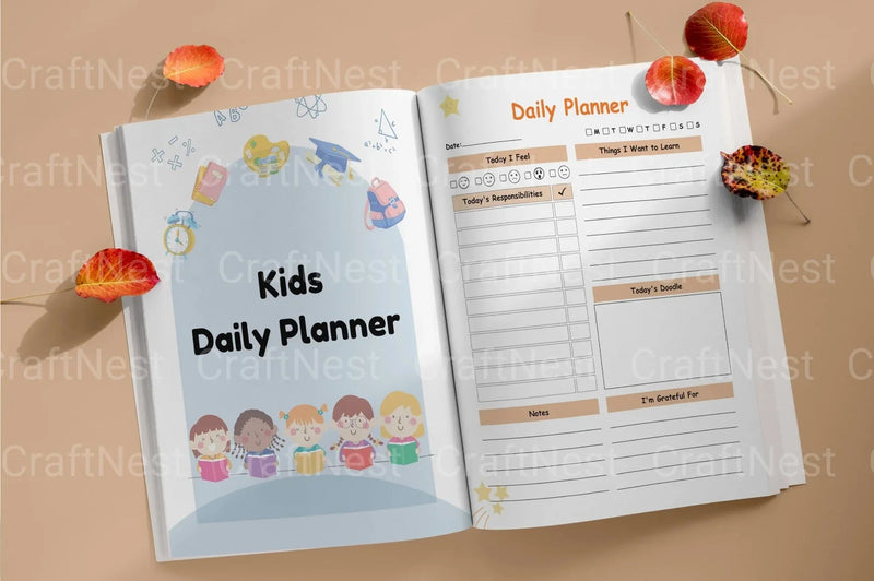 Kids Daily Planner - CraftNest - Digital Crafting and Art