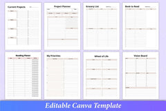 Ultimate Planner Template Canva - CraftNest - Digital Crafting and Art