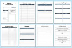 Mental Health Planner for Wellness and Self-Care - CraftNest - Digital Crafting and Art