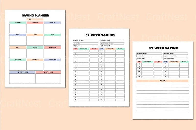 Rainbow Budget Planner for Effective Financial Management - CraftNest - Digital Crafting and Art