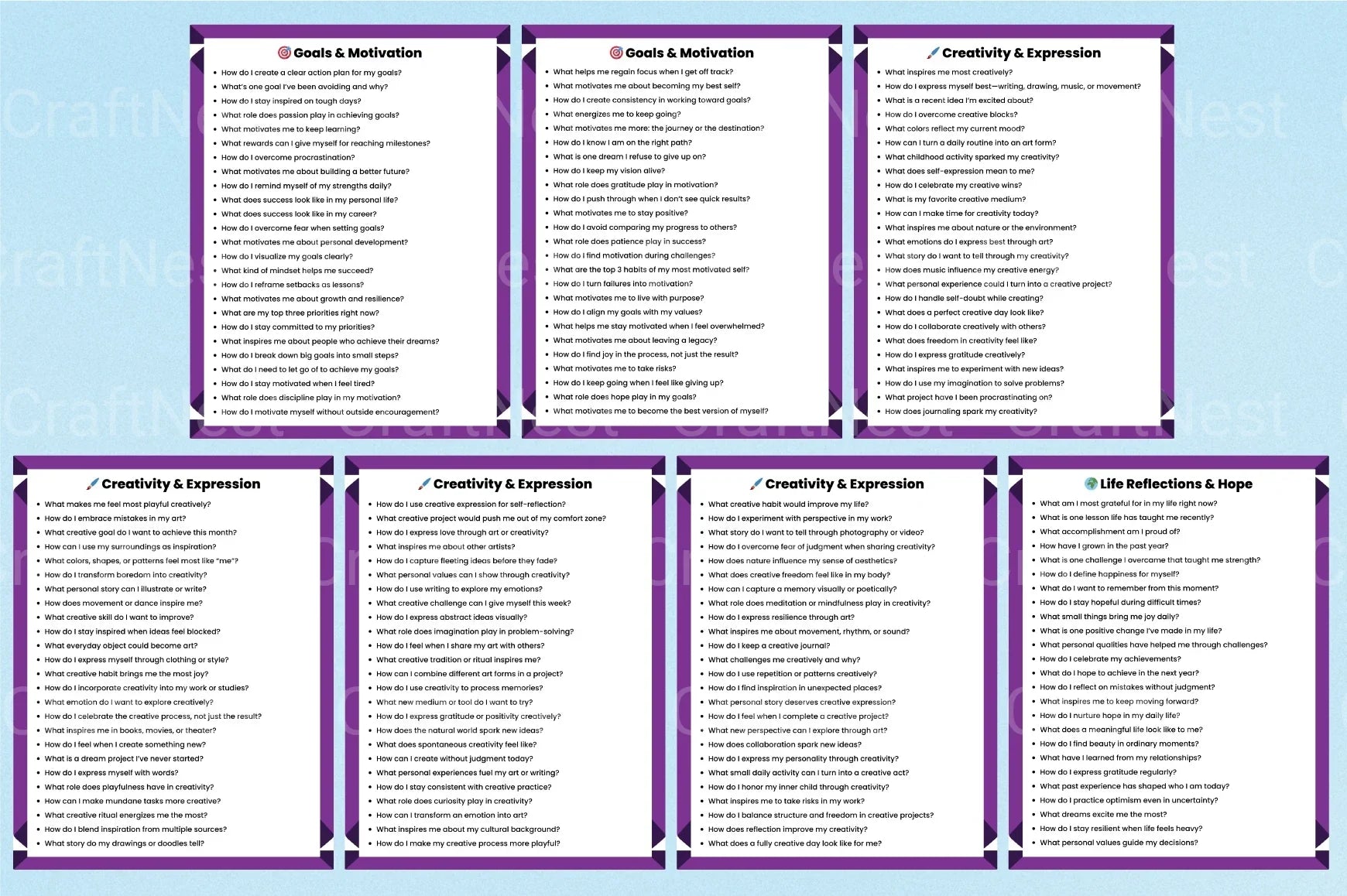 Mental Health Prompts for Wellness - CraftNest - Digital Crafting and Art