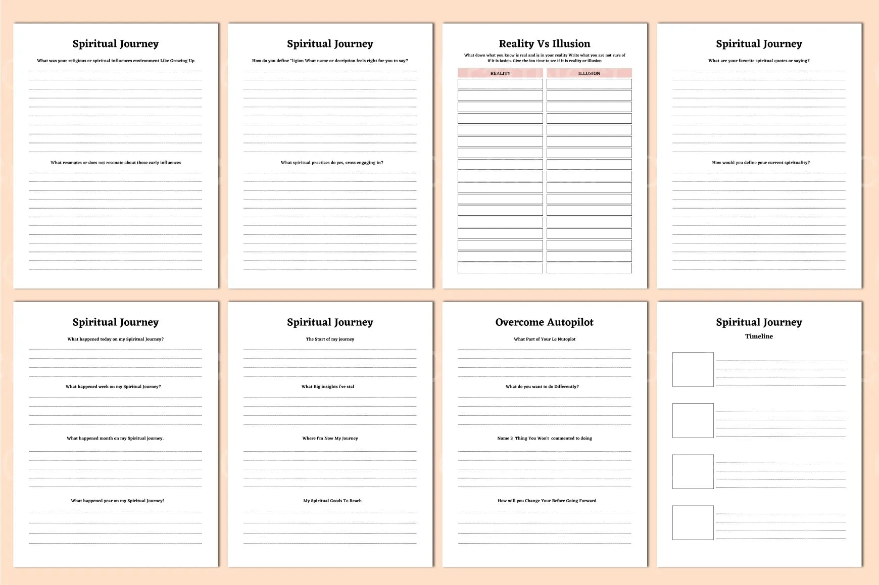 Spiritual Awakening Workbook Guide - CraftNest - Digital Crafting and Art