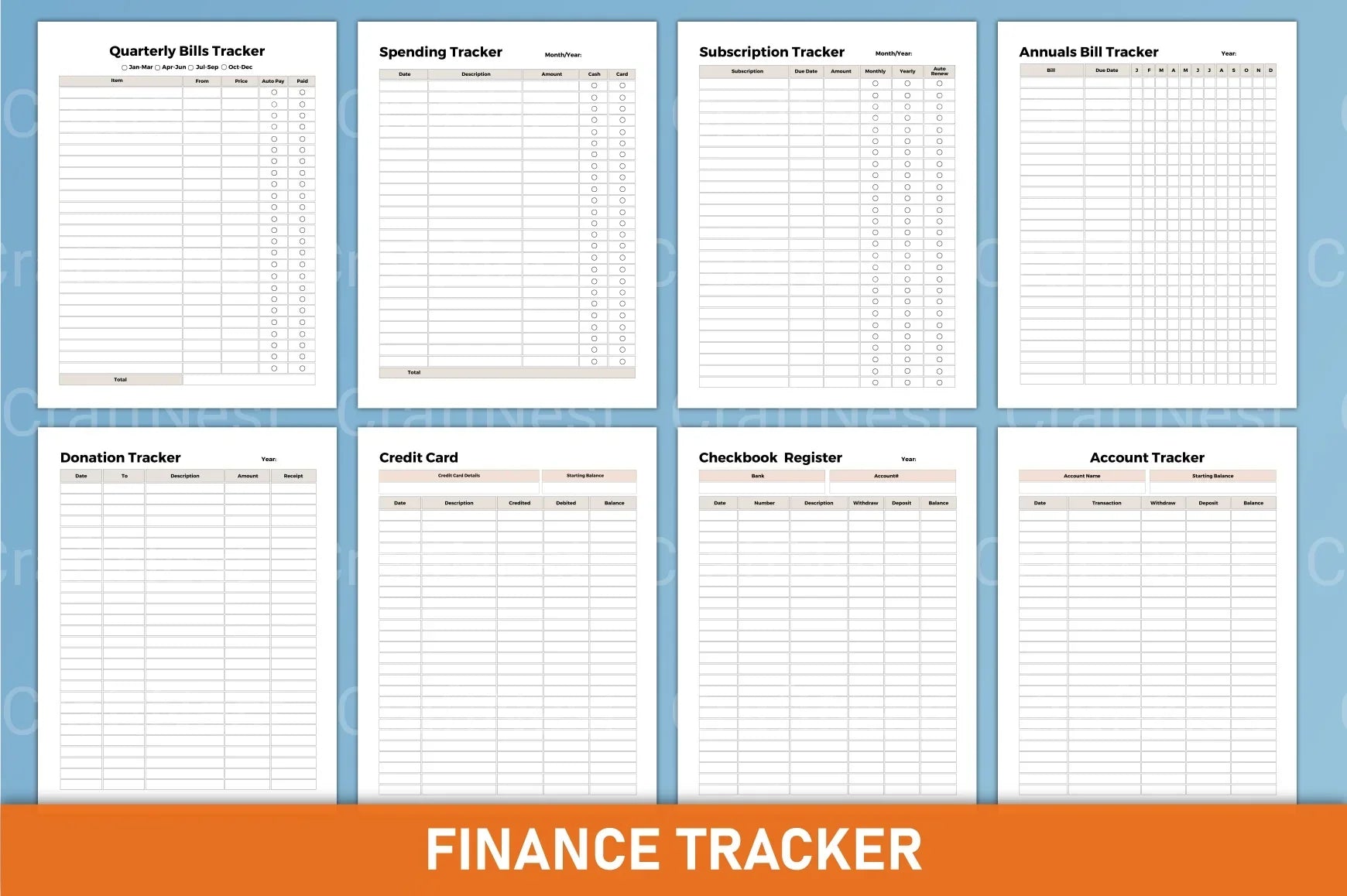 Budget Finance Planner - CraftNest - Digital Crafting and Art