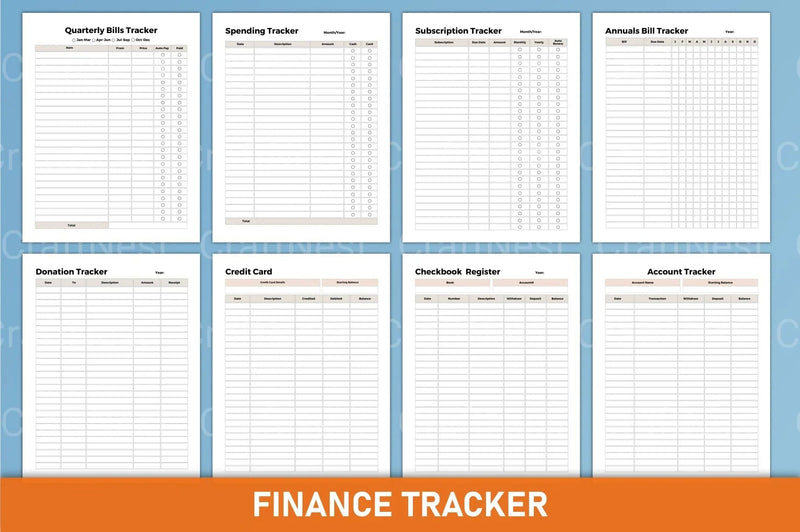 Budget Finance Planner - CraftNest - Digital Crafting and Art