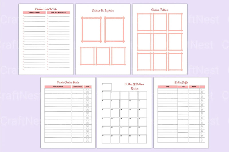 Christmas Planner: Organize Your Holiday Season - CraftNest - Digital Crafting and Art