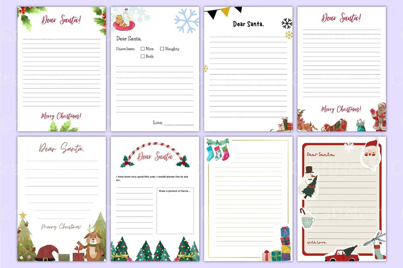 Mega Letter to Santa Template - CraftNest - Digital Crafting and Art