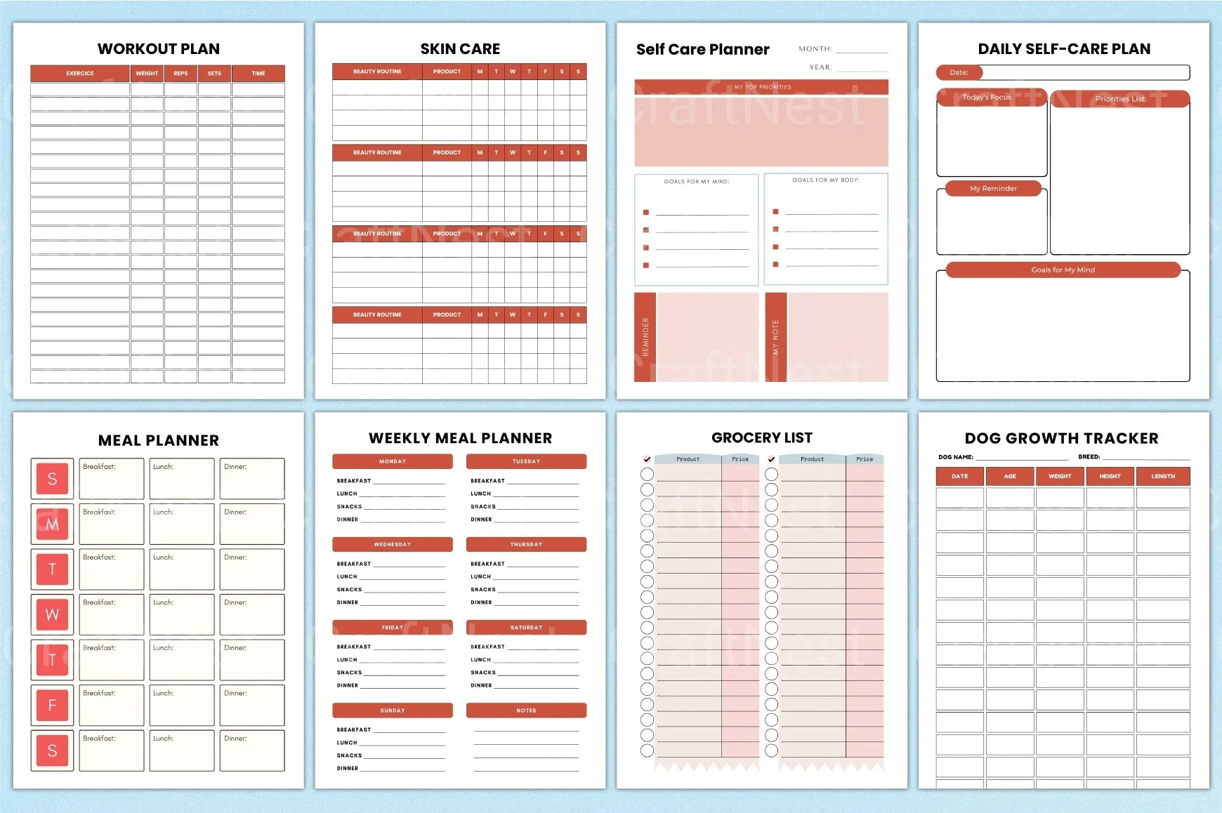 Adult ADHD Planner for Effective Organization - CraftNest - Digital Crafting and Art