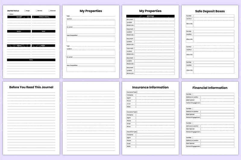 End of Life Planner Guide - CraftNest - Digital Crafting and Art