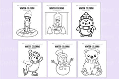 Kindergarten Winter Workbook Activities - CraftNest - Digital Crafting and Art