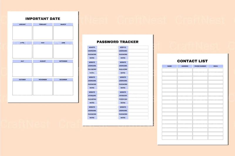 Work From Home Planner - CraftNest - Digital Crafting and Art