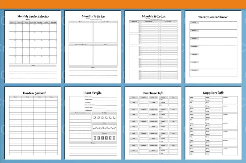 Garden Planner Canva Template - CraftNest - Digital Crafting and Art