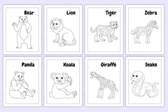 Animal Coloring Activity Book for Kids - CraftNest - Digital Crafting and Art