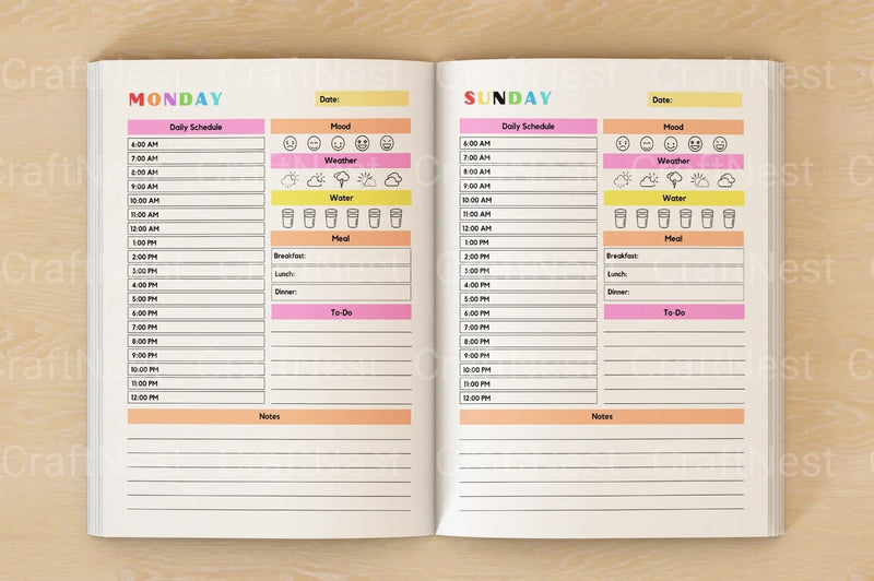 ADHD Planner for Kids: Boost Focus & Organization - CraftNest - Digital Crafting and Art