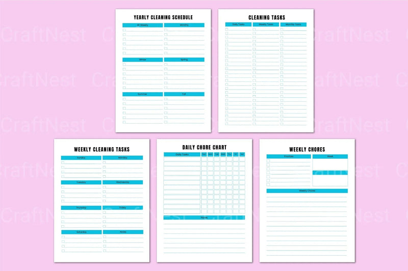 ADHD Cleaning Workbook for Effective Organization - CraftNest - Digital Crafting and Art