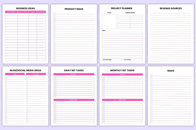 Girl Boss Organizer: Empower Your Workspace - CraftNest - Digital Crafting and Art