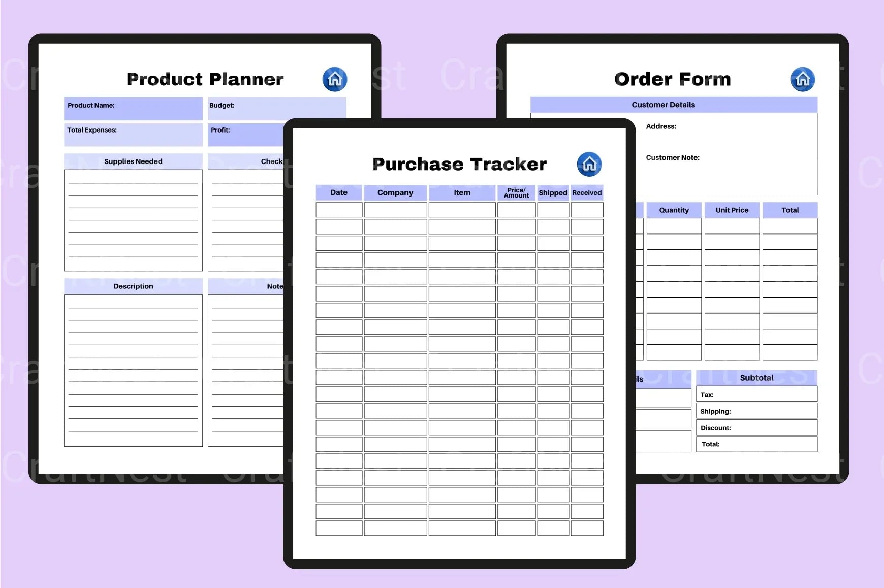 Craft Business Planner Guide - CraftNest - Digital Crafting and Art