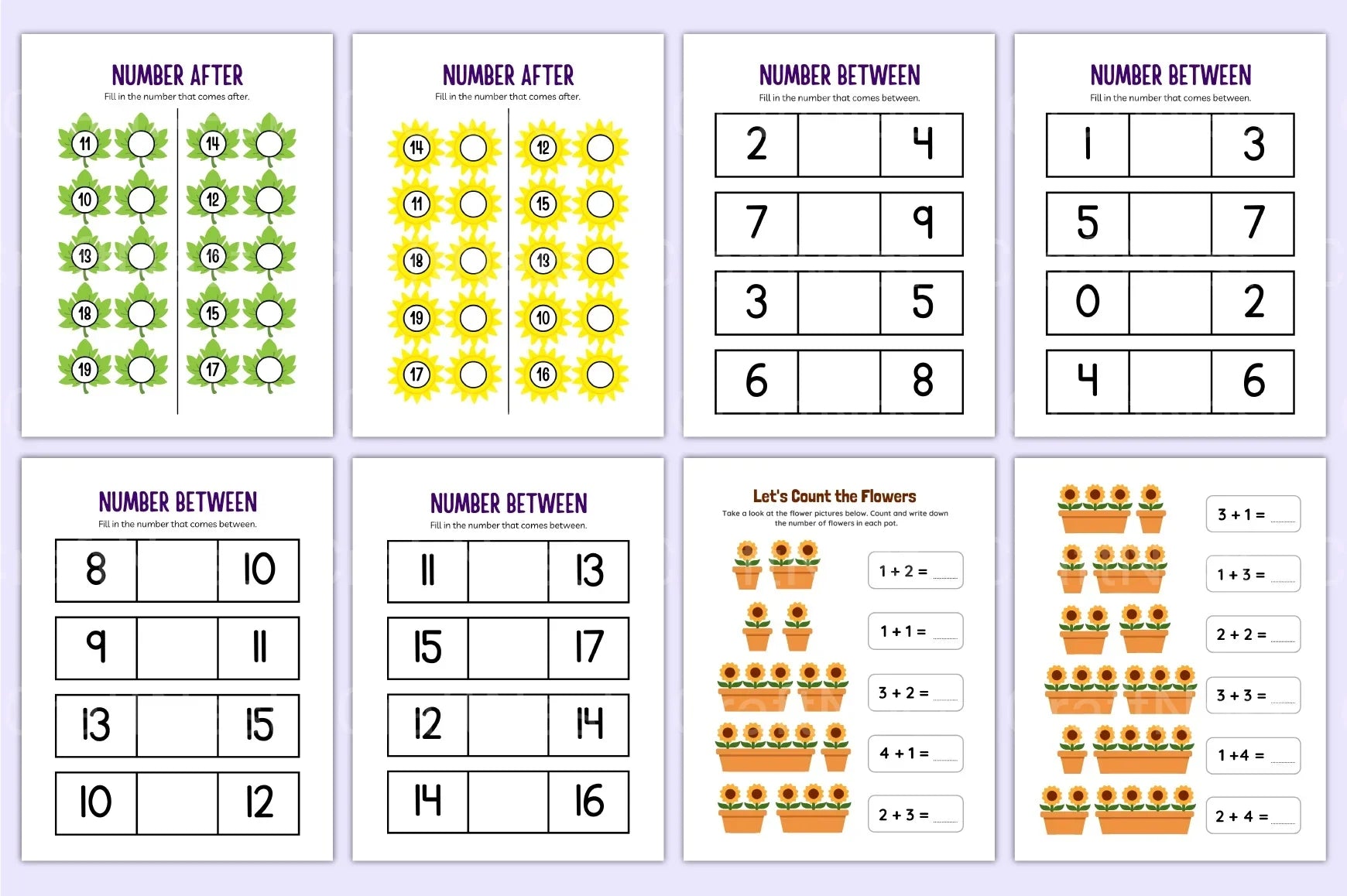 Kindergarten Numbers Workbook for Early Learning - CraftNest - Digital Crafting and Art