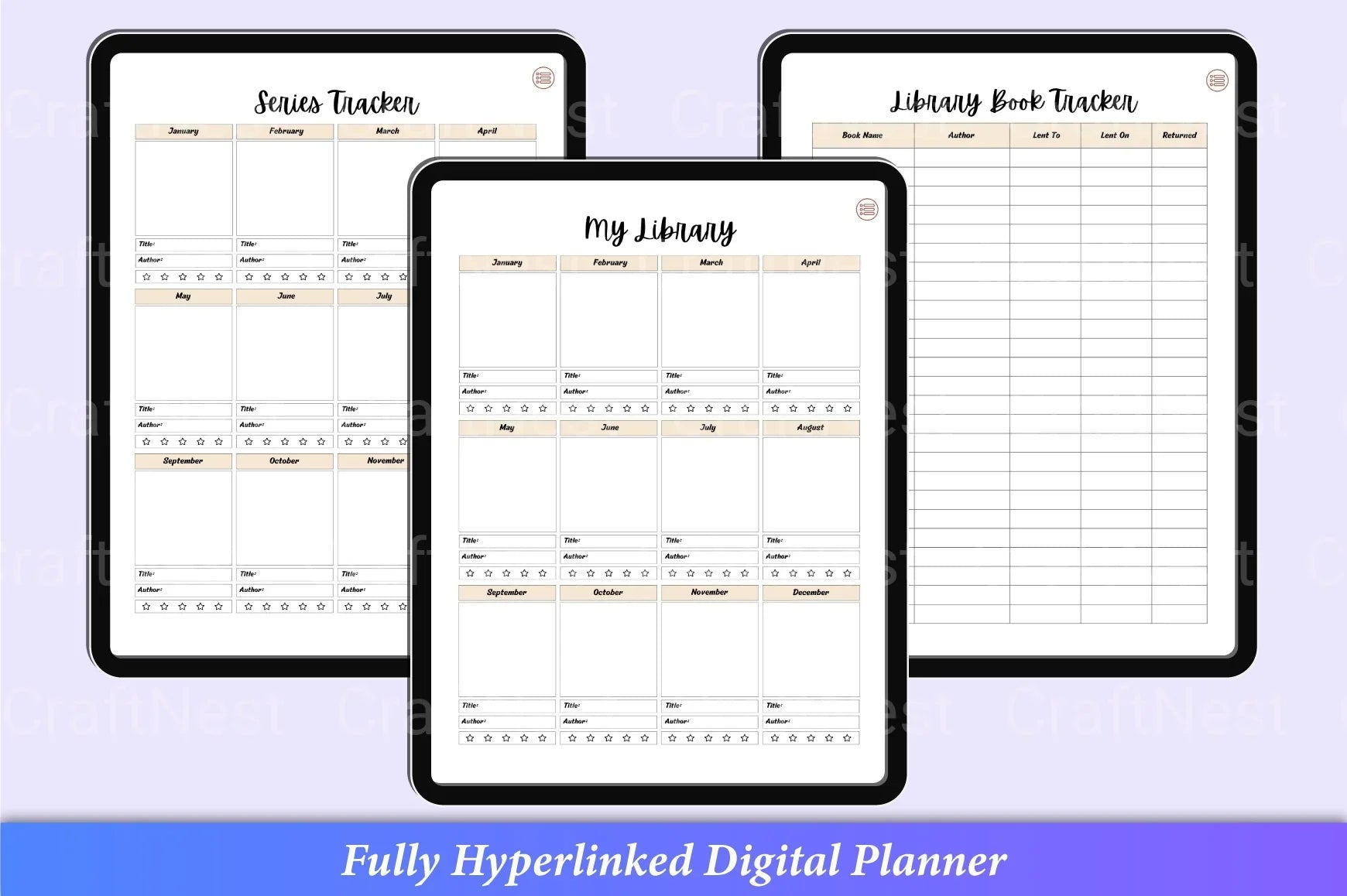 Reading Planner Guide - CraftNest - Digital Crafting and Art