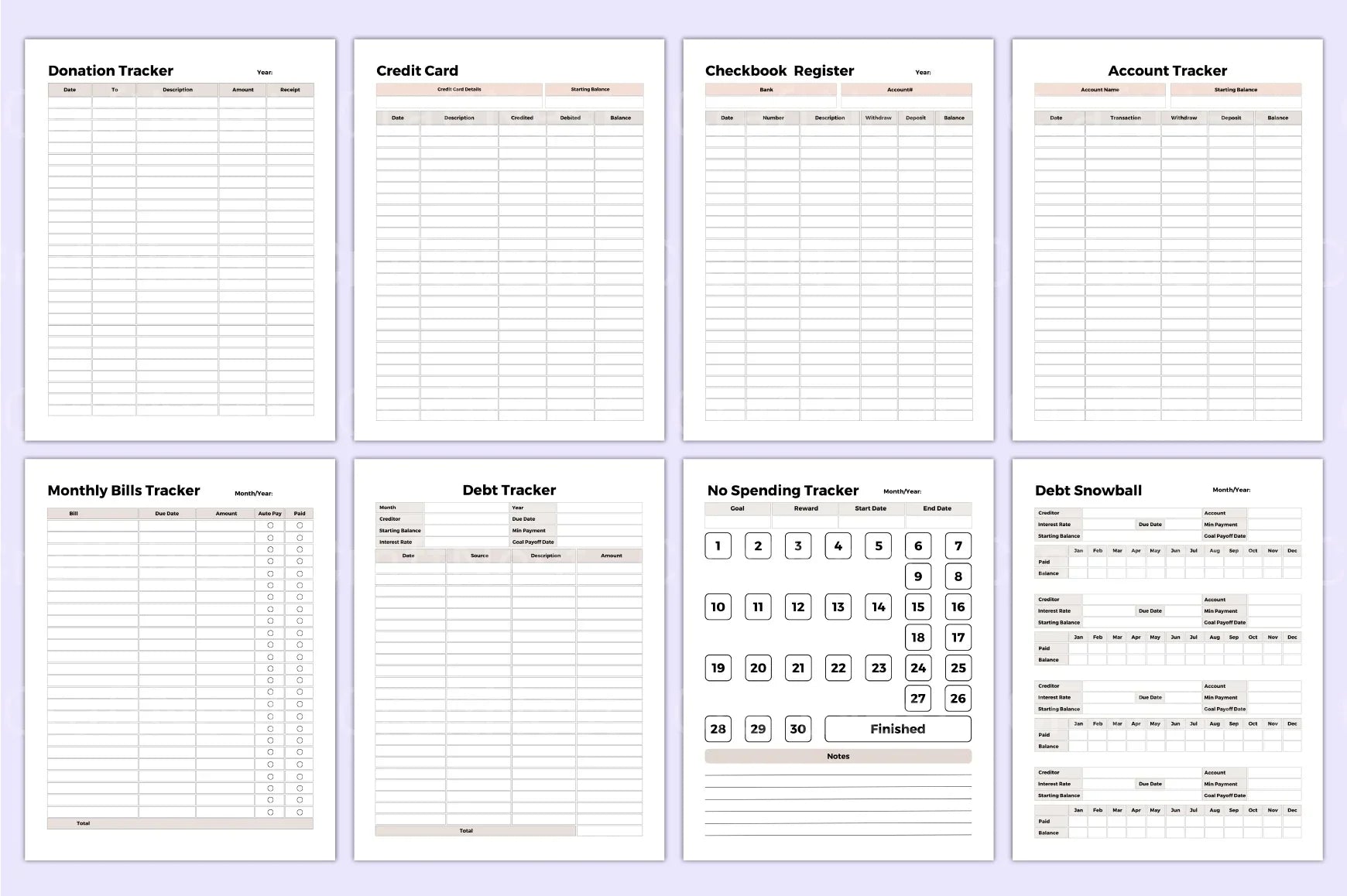 Budget Planner 2023 - CraftNest - Digital Crafting and Art