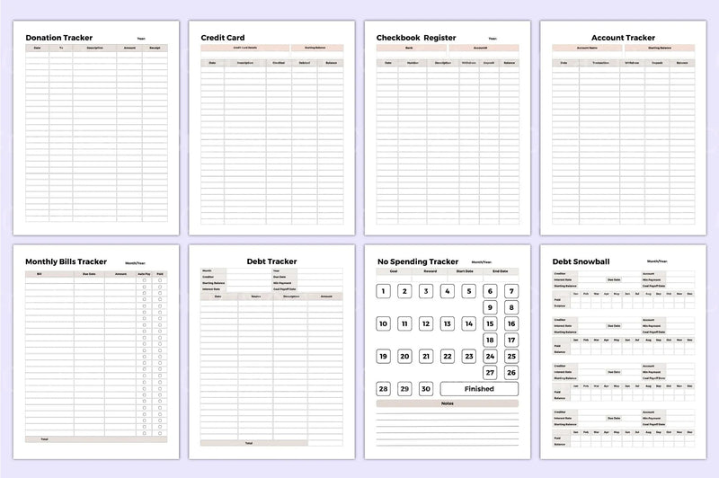 Budget Planner 2023 - CraftNest - Digital Crafting and Art
