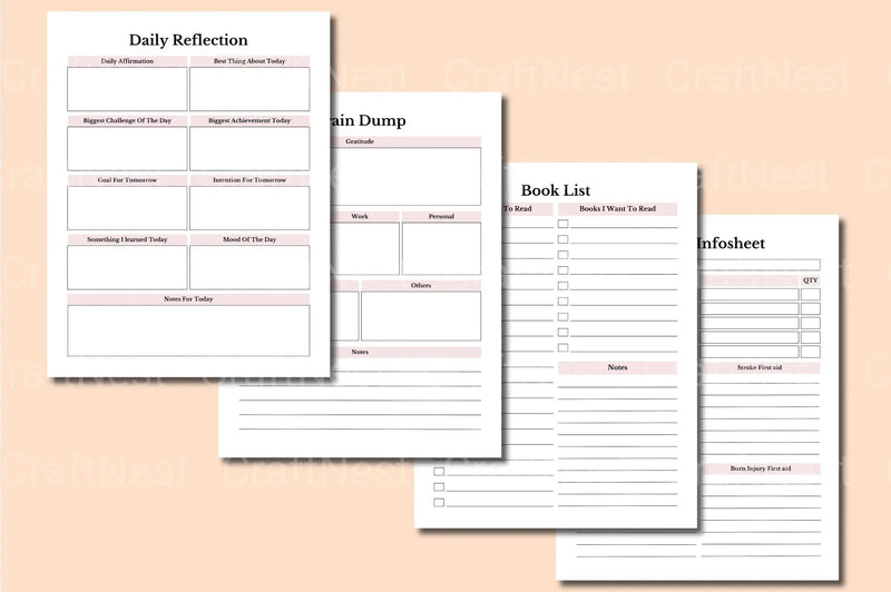 Household Planner for Efficient Home Management - CraftNest - Digital Crafting and Art