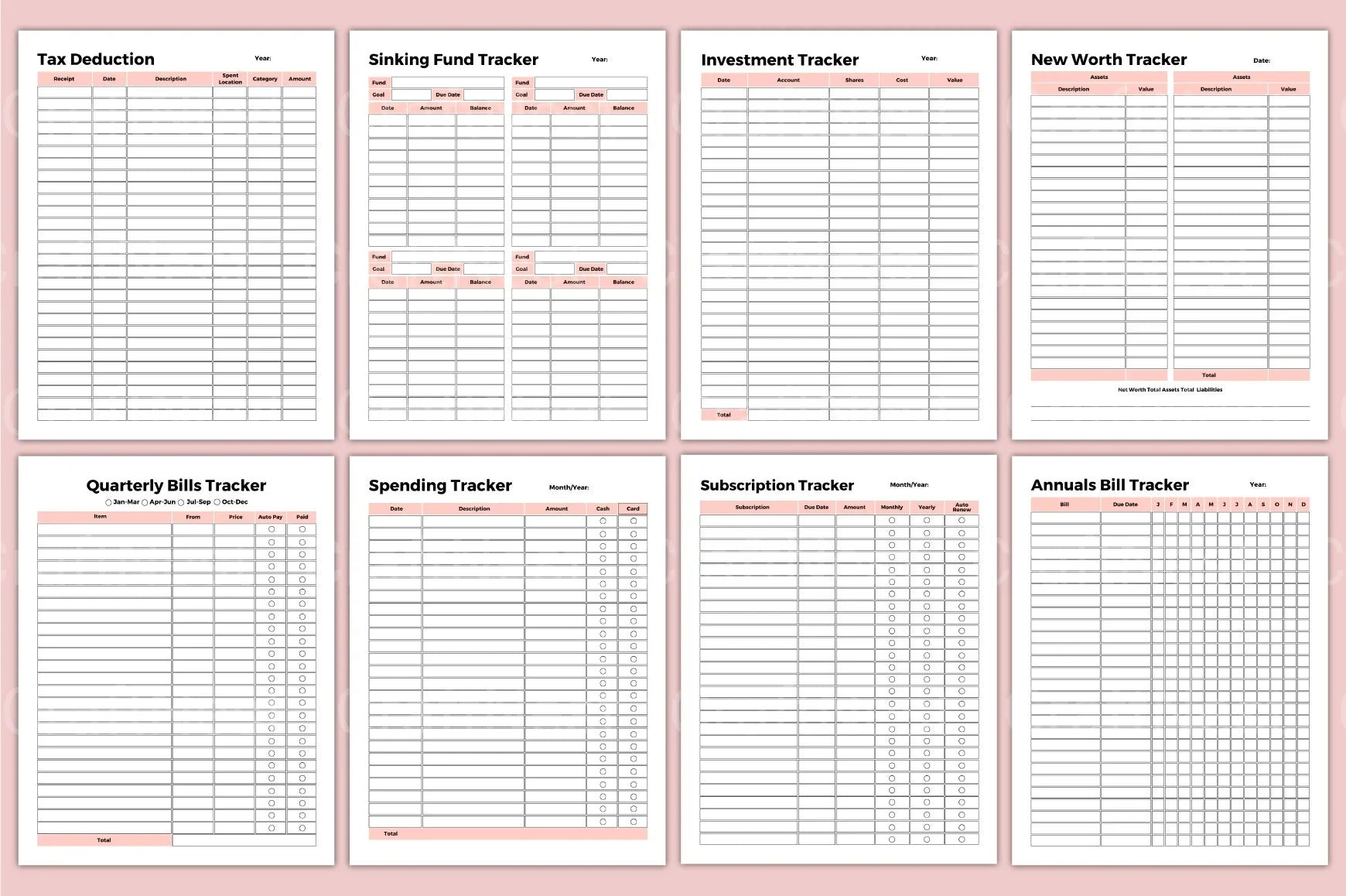Budget Expense Tracker Tool - CraftNest - Digital Crafting and Art