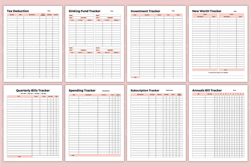 Budget Expense Tracker Tool - CraftNest - Digital Crafting and Art