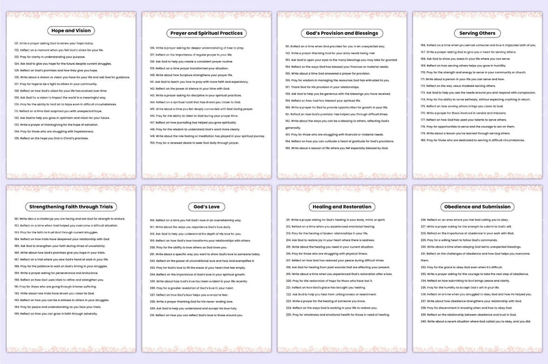 Prayer Prompts for Spiritual Growth - CraftNest - Digital Crafting and Art