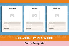 Baby Memory Book Template - Canva Design - CraftNest - Digital Crafting and Art