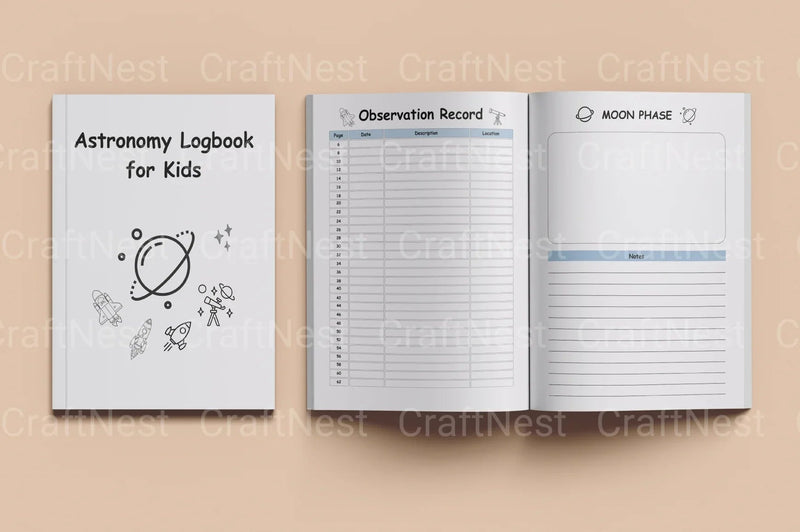 Astronomy Logbook for Kids: Explore the Stars - CraftNest - Digital Crafting and Art