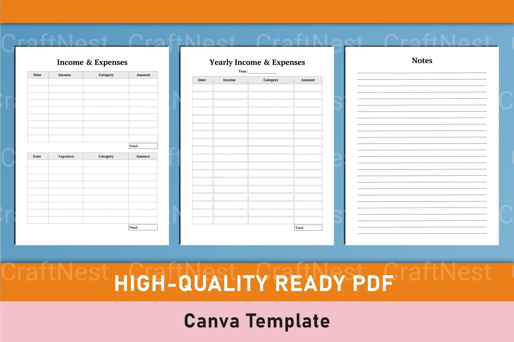 ADHD Planner Canva Template for Effective Organization - CraftNest - Digital Crafting and Art