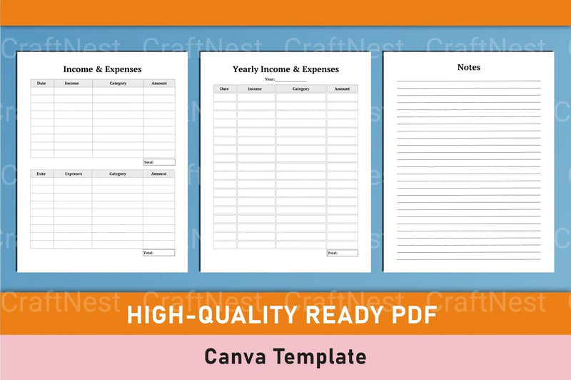 ADHD Planner Canva Template for Effective Organization - CraftNest - Digital Crafting and Art