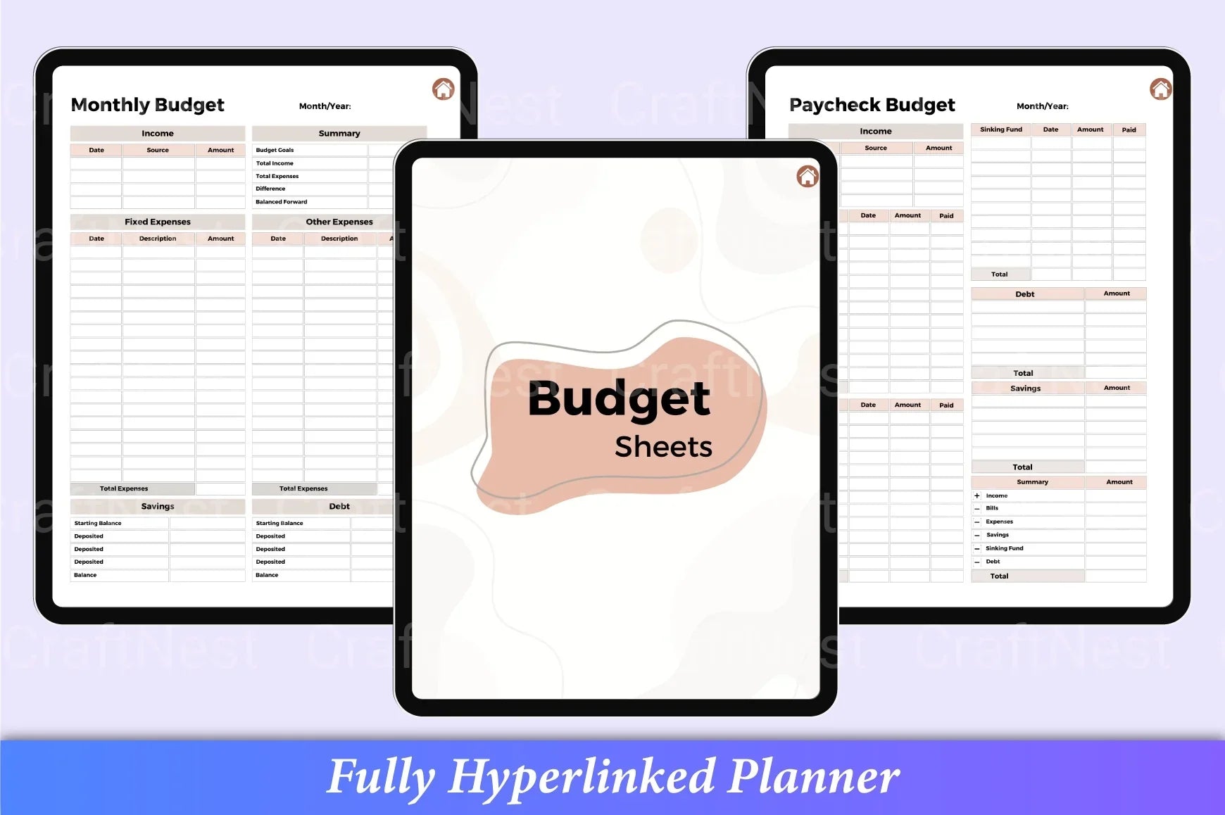 Budget Planner 2023 - CraftNest - Digital Crafting and Art