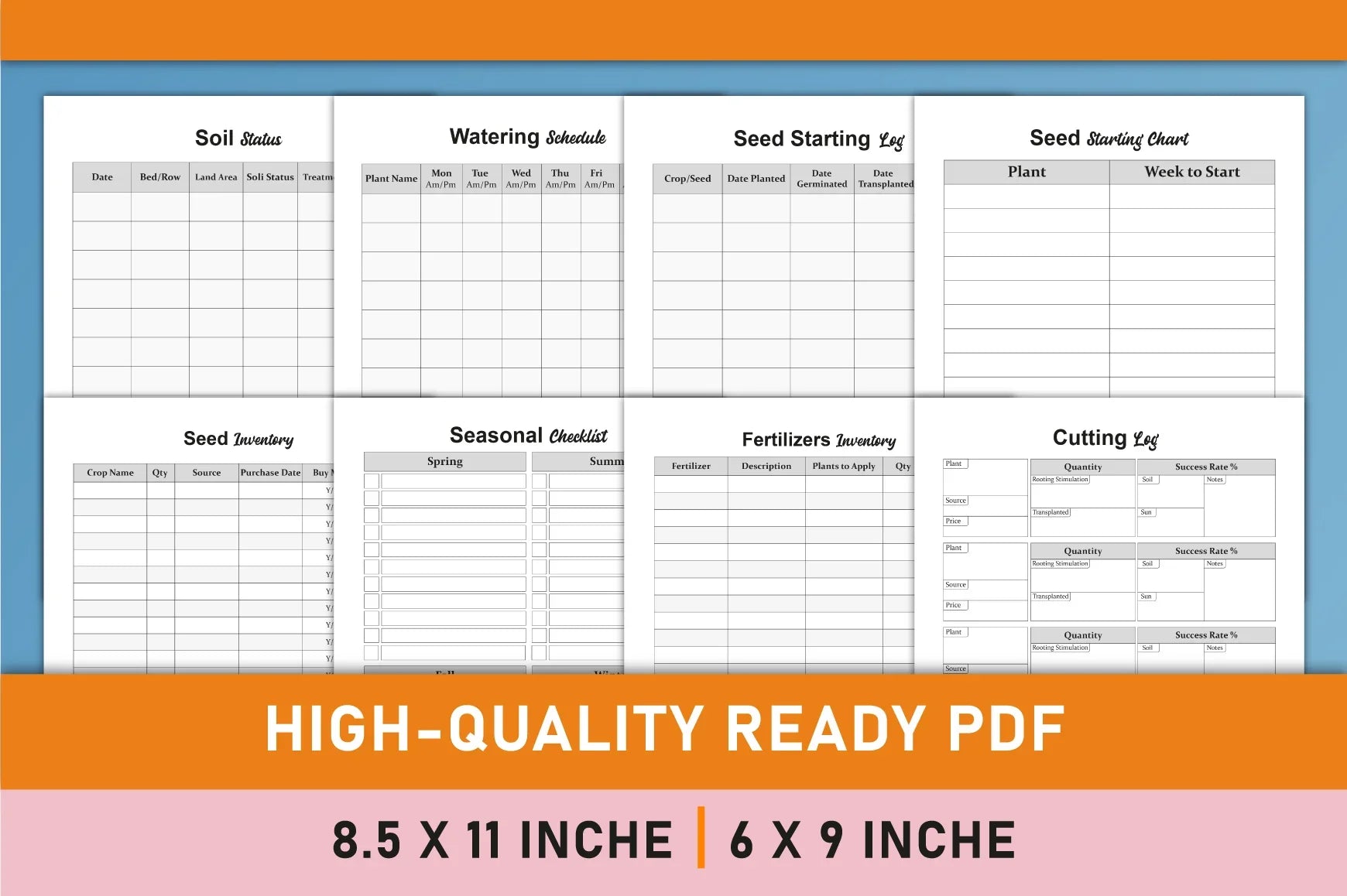 Garden Planner - 100 Planner - CraftNest - Digital Crafting and Art